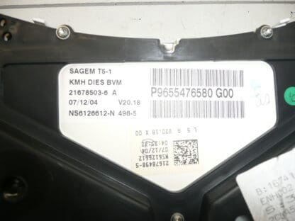 Teller Peugeot 307 198 duizend km 9655476580 G00